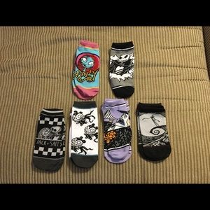Nightmare Before Christmas-6 Pairs Socks